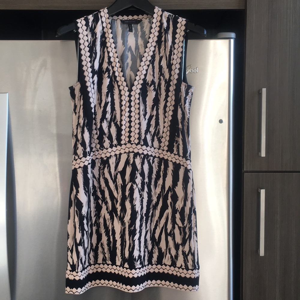 BCBG Maxazria animal print tunic mini dress